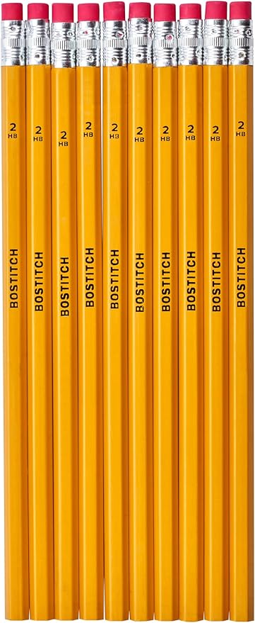 Bostitch Premium #2 Pencils, Premium Wood, Unsharpened, HB Graphite, 30-Count