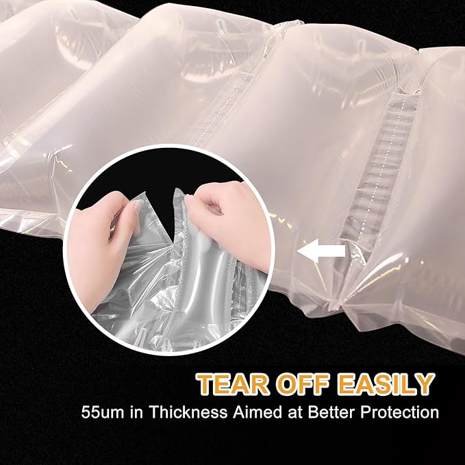 Air Pillows for Shipping with Pump Packaging Air Bags 200 Count Inflatable Shipping Supplies Box Filler Packing Materials Alternative to Packing Peanuts, Purse Stuffers for Shape 3.54" x 7.87"