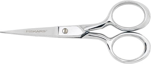 Fiskars 12-92977097J Forged Embroidery Scissors, 4 Inch, Gray