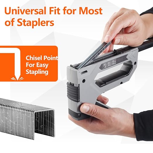 Heavy Duty T50 Staples 5/16" Length 3/8" Crown 5000-Count Galvanized | 20 Gauge T-50 Staples fit Pneumatic, Electric & Manual T50 Stapler Guns for Upholstery Wood and DIY Crafts