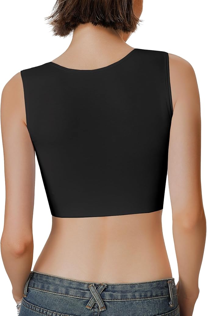 Rolewpy Chest Binder for Transgender FTM Women Binder Bra Tomboy Breast Binder Tank Top