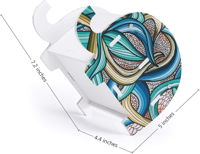 MOKANI Pen Pencil Holder for Desk Cute Elephant Gifts Desk Organizer Marker Makeup Brush Holders Workspace Organizers Office Decor Accessories with Phone Stand Christmas Gifts For Women Men Adults