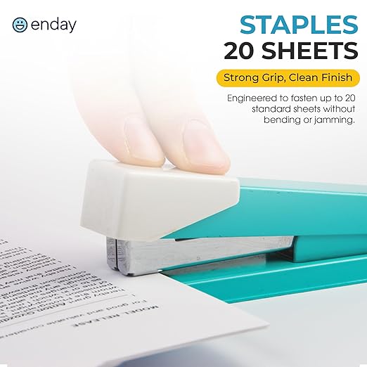 25,000 Standard Staples - 1/4 Inch Length, 210 per Strip, Jam-Free Chisel Point, Staples for Stapler, Replacement, Fits Standard Staplers, 5 Boxes of 5,000 Each, by enday
