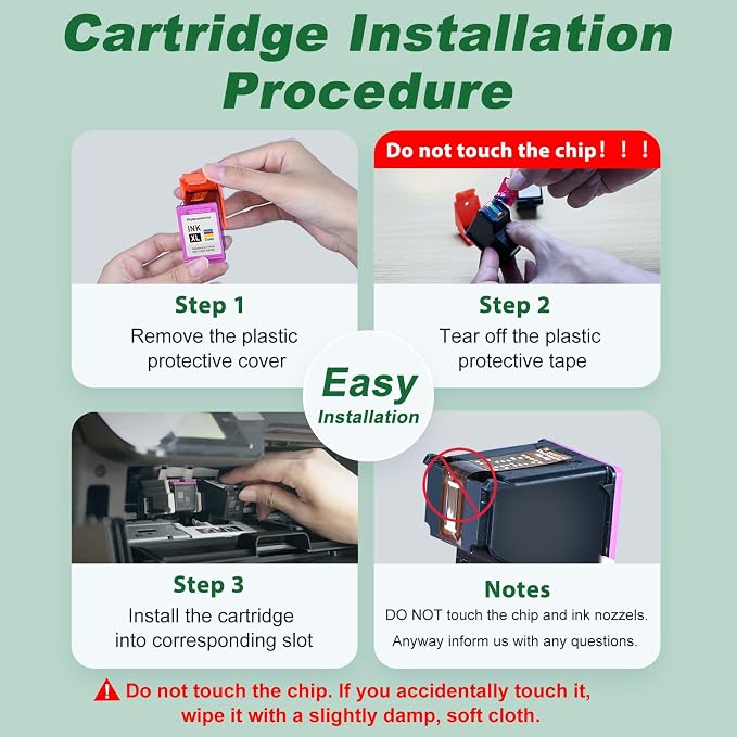 MYTONER 63XL Ink Cartridges Black and Color Replacement for HP Ink 63 | 63XL Ink Cartridge Combo Pack Work with HP OfficeJet 4520 4650 4652 4655 5255 5258 Envy 4512 DeskJet 3630 3632 Printer 63 Ink