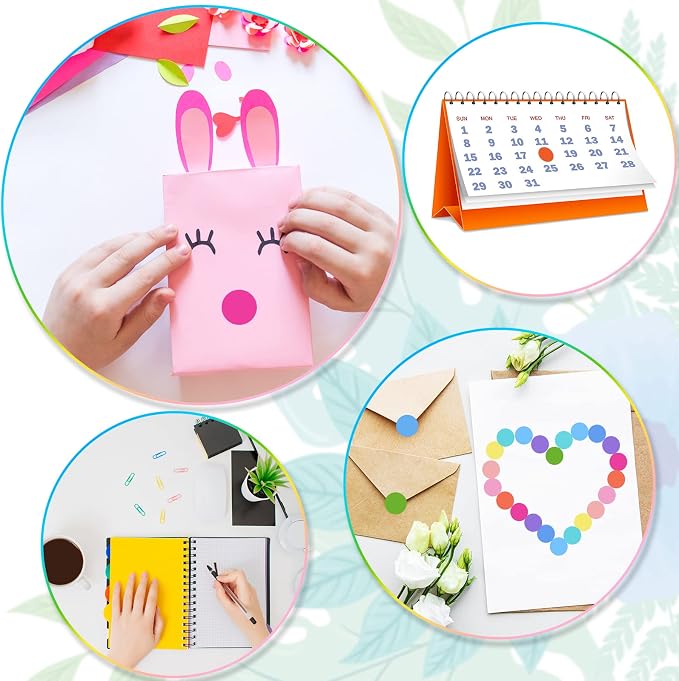 2800 Pcs Colored Dot Stickers 3/4 Inch Round Color Coding Labels, Garage Sale Stickers Circle Price Tags Blank Removable Polka Label for Office Classroom Student Toddlers(Macaron Color)