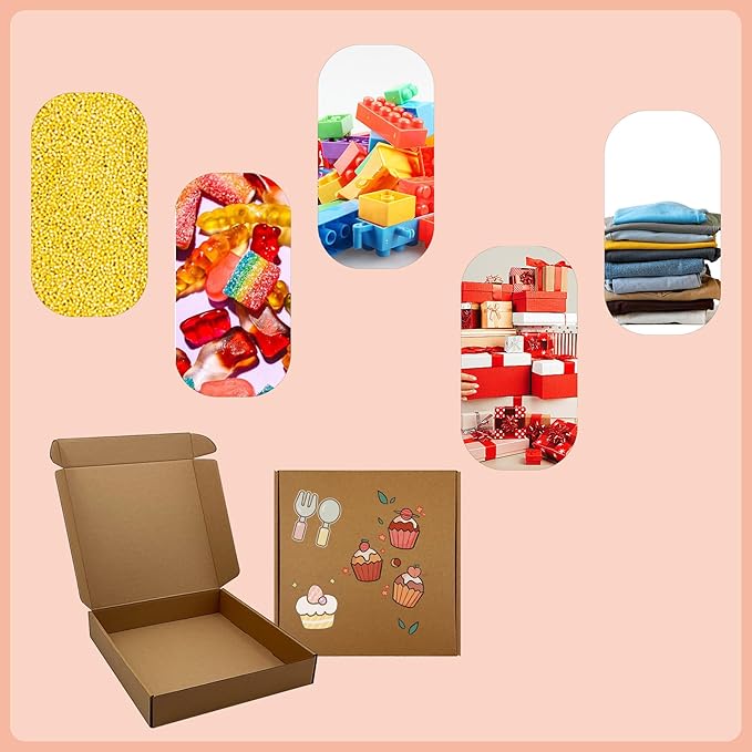 10 x 10 x 2 inch Shipping Boxes Set of 20， Brown Corrugated Cardboard Box Mailer Boxes for Packaging Small Business Shipping，Mailing Boxes Bulk for Birthday Wedding Party Book Literature Gift Giving