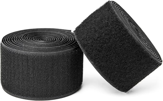Art3d 4ft x 2 in. Hook and Loop Rolls Sticky Back, Heavy Duty | Double-Sided, Adhesive Strip, Nylon, Picture Hanging Strips Fastener for Mounting Hanging, Glass, Tile, Metal, Home, Office