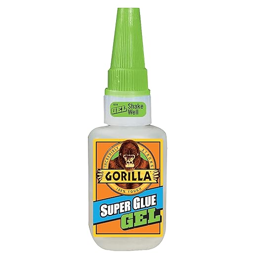Gorilla Super Glue Gel, 20 Gram, Clear, (Pack of 10)