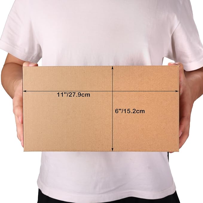 EdenseeLake 40 Pack 11x6x6 inches Shipping Boxes Small Cardboard Boxes for Packing, Moving, Mailing, Brown