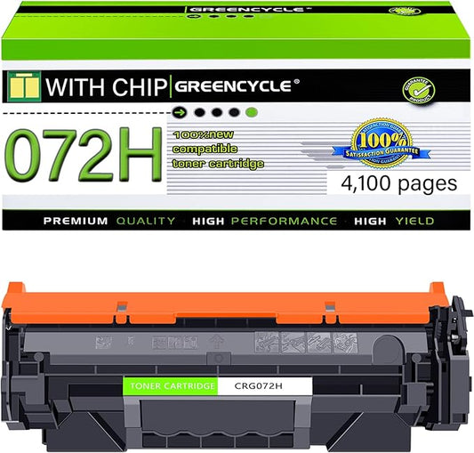 greencycle 072H CRG072H Toner Cartridge Compatible for Canon 072H Toner CRG072H CRG-072H 072 CRG072 for ImageCLASS MF284dw MF287dw MF280 LBP170 LBP172dw MF289dw Printer (1 Pack)