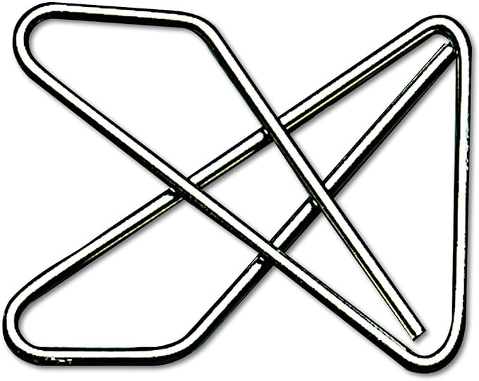 ACCO Ideal Butterfly Paper Clamps, Steel Wire, Small 1.5 Inch Size, 100 Sheet Capacity, Silver, 50 Clamps per Box (A7072620) (Pack of 2)