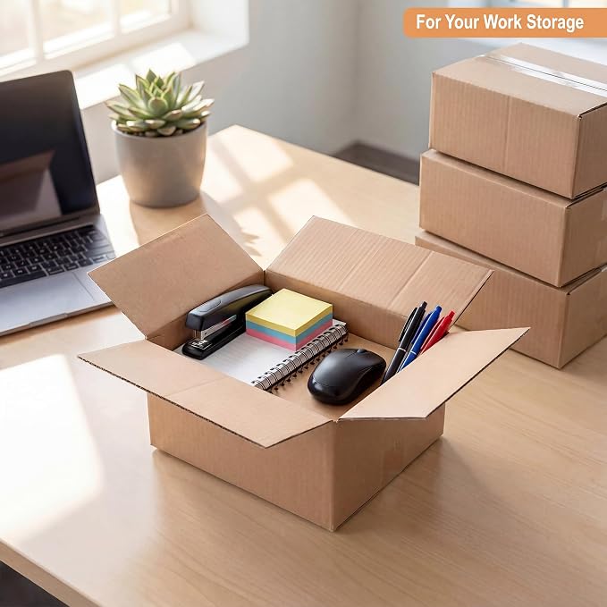BOARDS+ Sturdy Cardboard Shipping Boxes 10x7x5 (45 Pack), Medium Mailing Boxes For Small Business for Packing, Moving and Storage