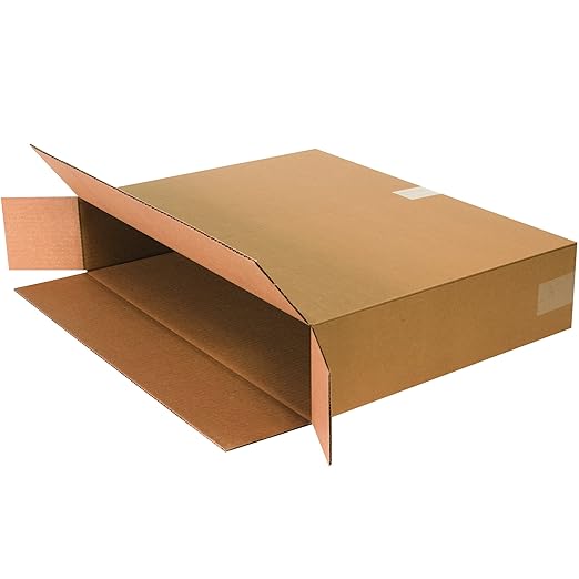 BOX USA Shipping Boxes Large 24"L x 5"W x 18"H 25-Pack, Cardboard Box for Shipping, Moving, Mailing, Packing, Packaging and Storage
