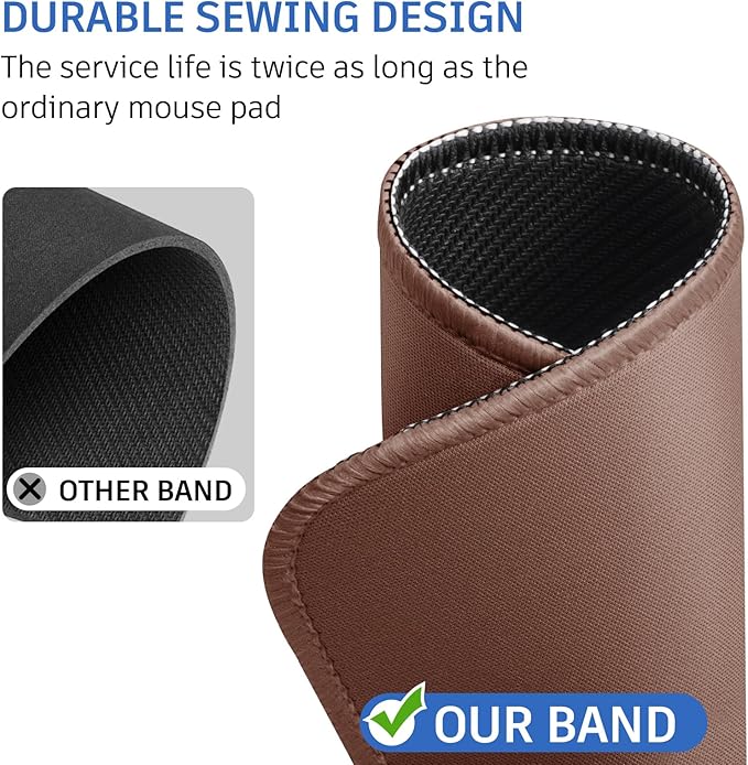 Brown Mouse Pad, 10.2 x 8.2Inch, Non-Slip Waterproof Rubber