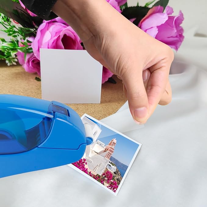 Eagle Automatic Tape Dispenser, Handheld & Portable Design, Office Tape Gun, One-Handed Operation with Safety Blade for Office, Home, DIY or Packaging (Includes 2 Free Tapes)（Blue）