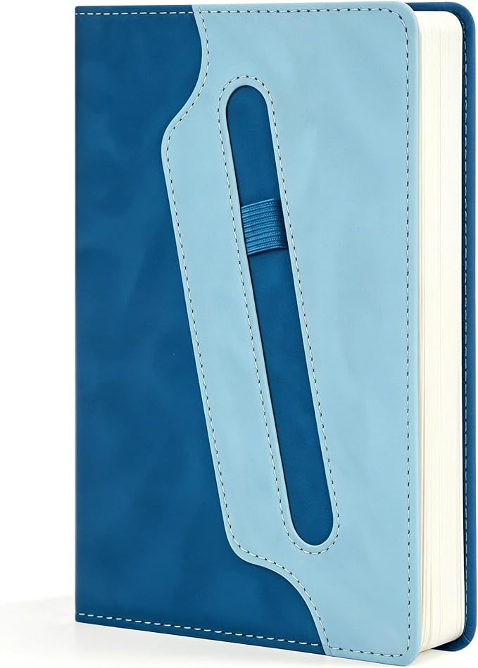 Comix Lined Journal Notebook, 304 Pages Thick Journal, 5.9" x 8.3" | Hardcover, College Ruled, Fits for Writing, Notes-Taking, Diary and Work, Blue