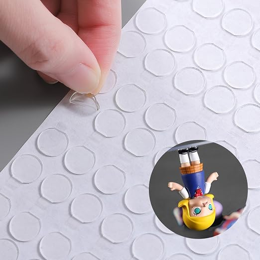 Adhesive Stick dots Two-Sided Sided Mounting Putty Stick Tack for Wall Hanging Crafts Balloons Festival Party Decorations,Clean Removable(0.4"*0.4"-900)