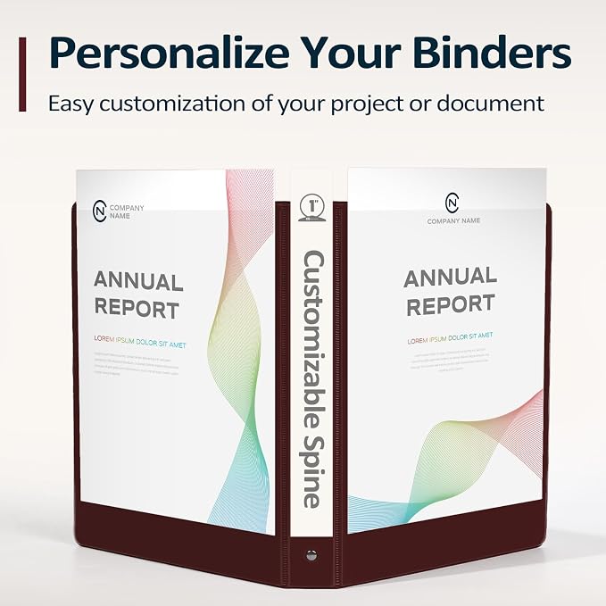 BinderX 3 Ring Binder 2 Inch, 2" Clear View Binder, Navy Blue, Letter /A4 | Extra Durable, PVC-Free, Customizable, Interior Pockets, 450-Sheet Capacity, Eco-Friendly, Reinforced Hinge, School, Office