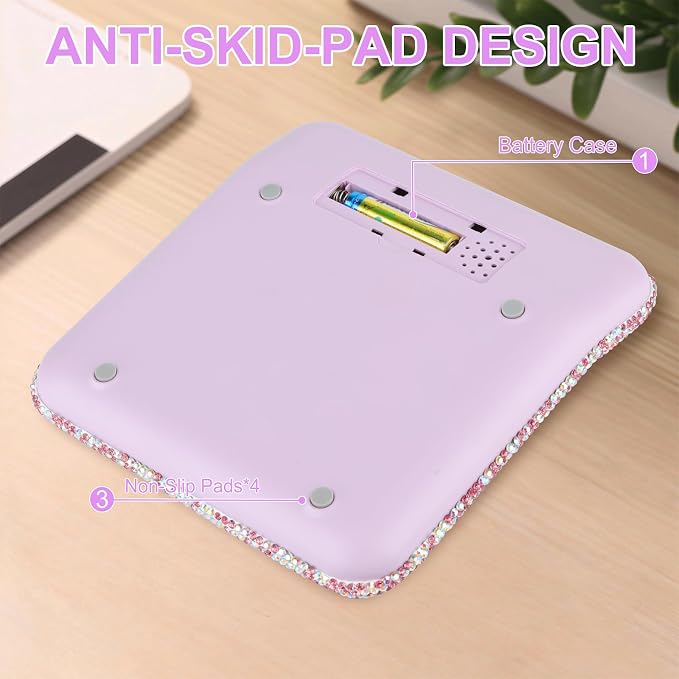 Bling Crystal Colorful Standard Calculator with 12 Digit Display and Big Buttons,Suitable for Office,School,Home & Business Use (Pink)