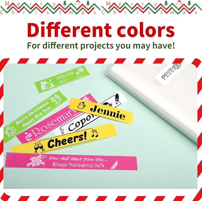 Compatible with Brother P-Touch Label Tape 3/4 Inch TZ Tape 18mm 0.7 Inch | Laminated Colored Label Maker Tape Compatible with Brother PT-D400 PT-D610BT PT-D410, White/Red/Yellow/Blue/Green/Pink, 6PK