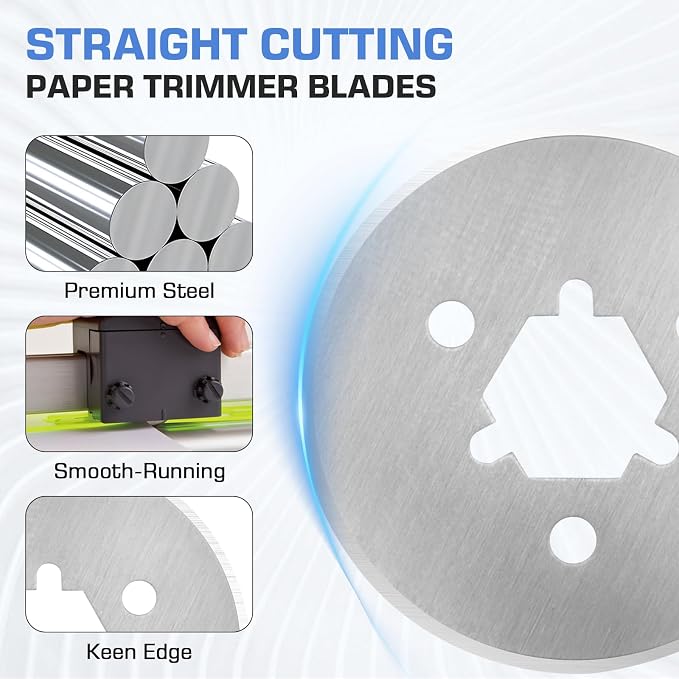 K-28/2 Replacement Straight Blades for Paper Trimmers | Paper Cutter Blades for DC-210N/220N/238N/250/200N/2A3N Paper Trimmers,Premium Paper Trimmer Cutter Blades