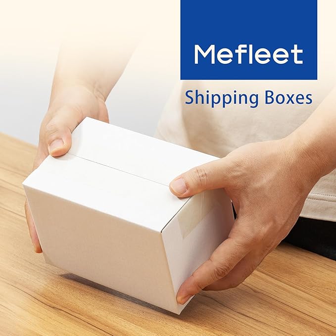 6x4x4" Small Shipping Boxes 50 Pack - Corrugated Cardboard Mailing Box Packaging for Small Business - White Mailer Packing Supplies