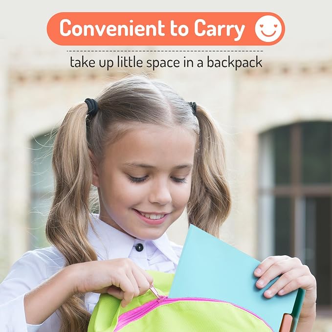 Forvencer Accordion File Organizer, 5 Pocket Expanding File Folder, Letter | Cute File Folder with Labels, Portable File Organizer for School Office Supplies, Folders for Documents, Jade