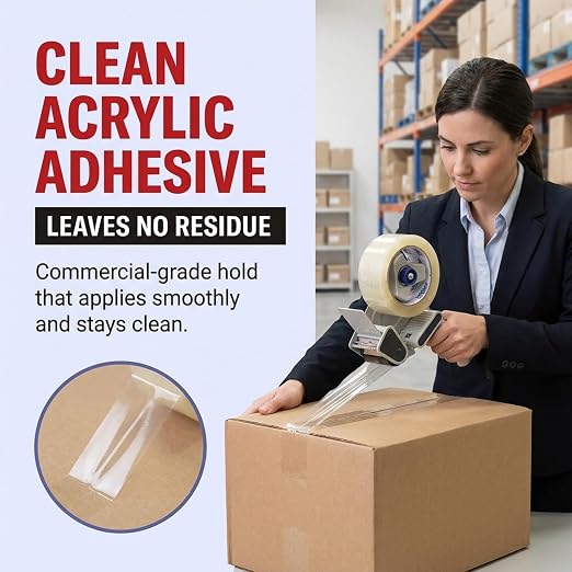 Tape Logic Packing Tape (12-Rolls), 2" x 55 yd - Heavy Duty Packaging Tape Refill for Shipping, Moving, Order Fulfillment, Hot Melt 1.6 Mil