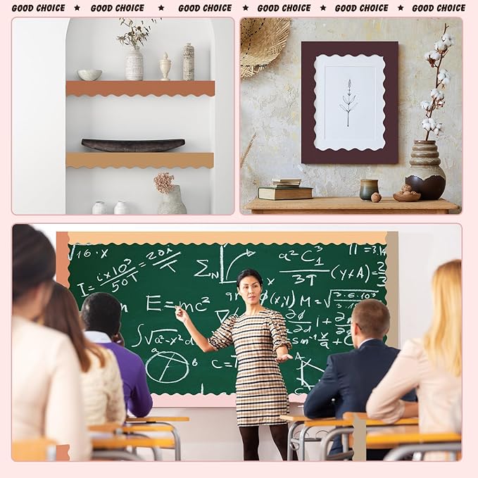 Containlol 236ft Retro Boho Bulletin Board Decoration, Classroom Borders for Bulletin Board for Classroom Office Wall Chalkboard Poster Decor