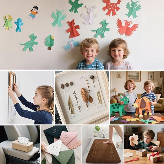 Sticky Dots, 200PCS Glue Points Dots Double Sided for Smooth Wall, Posters, Balloons - 0.4" Removable Clear Sticky Dots, No Residue Museum Putty for Home & Party & Crafts Use