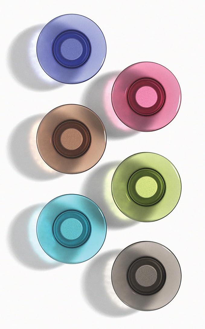 Quartet Strong Magnets for White Boards, Rare Earth Magnet for Glass Whiteboards, Assorted Colors, 6 Pack (85392)