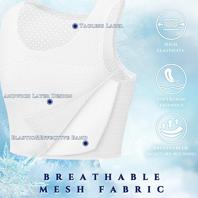LGBT UNICORNS Chest Binder, Pullover Design Binder Trans, Moisture-Wicking, with 1PC Fragrance Card & 1PC Sticker, Black