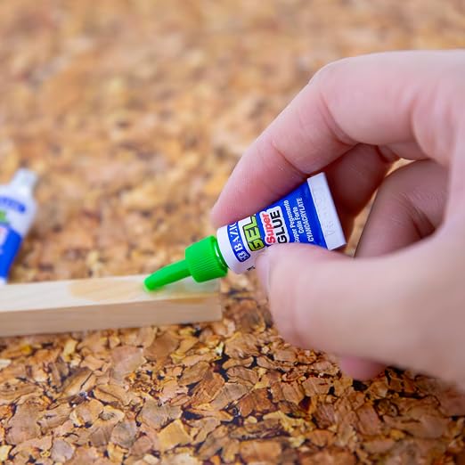 BAZIC Products Single-Use Super Glue Gel, 0.017 oz, 5 Count, 24-Box | Dries clear, Single-use super glue gel tubes, 0.017 oz each, Bonds metal, Plastic, Wood, Ceramic, Glass in seconds