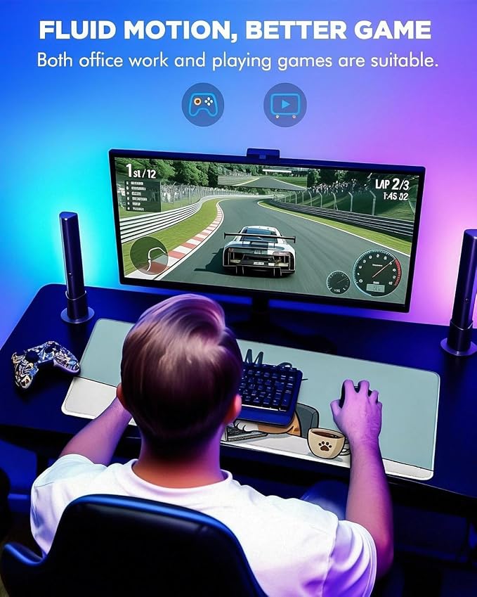 Mouse Pad, Desk Mat, 31.5x11.8in Large Mousepad, I'm OK | Desk Pad with Stitched Edge & Rubber Non-Slip Bottom, Gaming Mouse Pad, Extended Mousepad for Home, Office