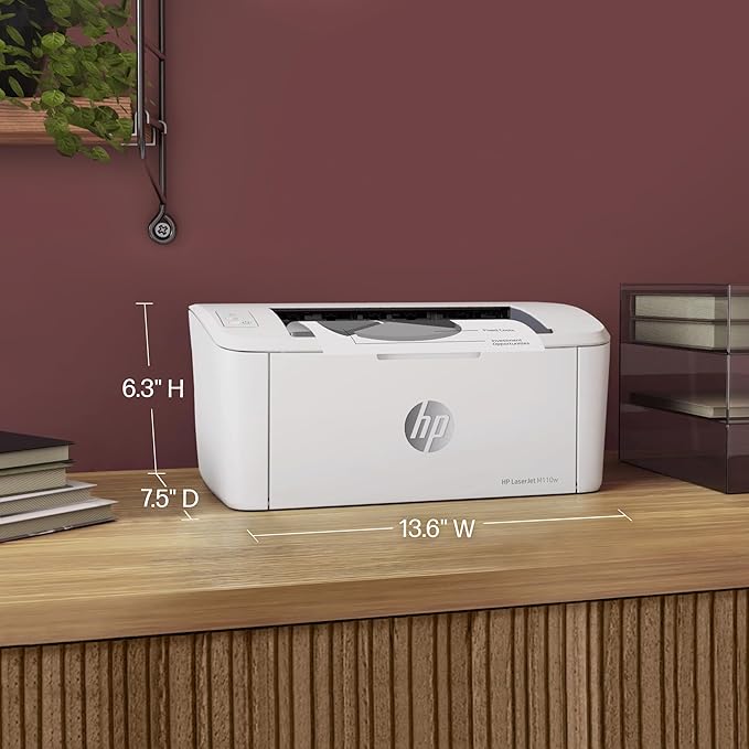 HP LaserJet M110w Wireless Black & White Printer, Print, Fast speeds, Easy Setup, Mobile Printing, Best-for-Small Teams