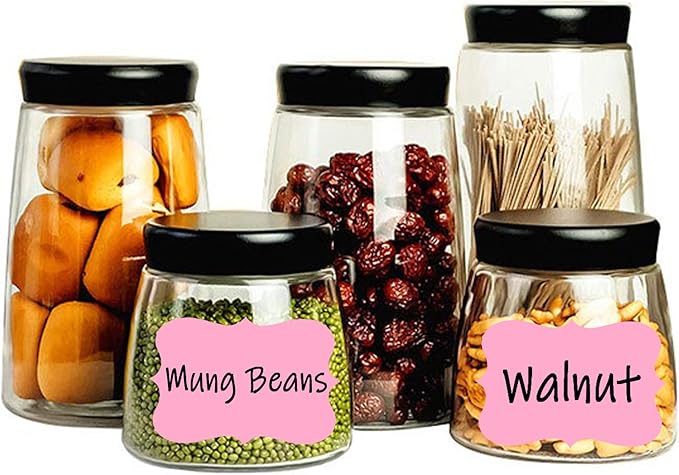 2 x3 Pink Label Stickers, Self-Adhesive Gift Tag Stickers, Write on Blank Labels for Essential Oil Bottles, Gifts, Name Tags, Fancy Shapes 200PCS