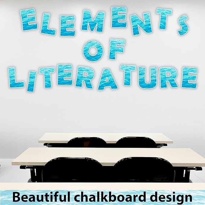 150 PCS Large 7" Bulletin Board Letters Set,Ocean Sea Classroom Alphabet Cutout Letter for Bulletin Board Display Home School, A Great Helper to Inspire Students' Learning Interest