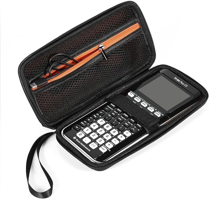 BOVKE Case for TI-84 Plus CE/TI-84 Evo/TI-84 Plus/TI-83 Plus/CE Calculator | Texas Instruments TI-84 Plus CE/TI-84 Evo/TI-84 Plus/TI-83 Plus Color Graphing Calculator Shockproof Carrying Case, Black