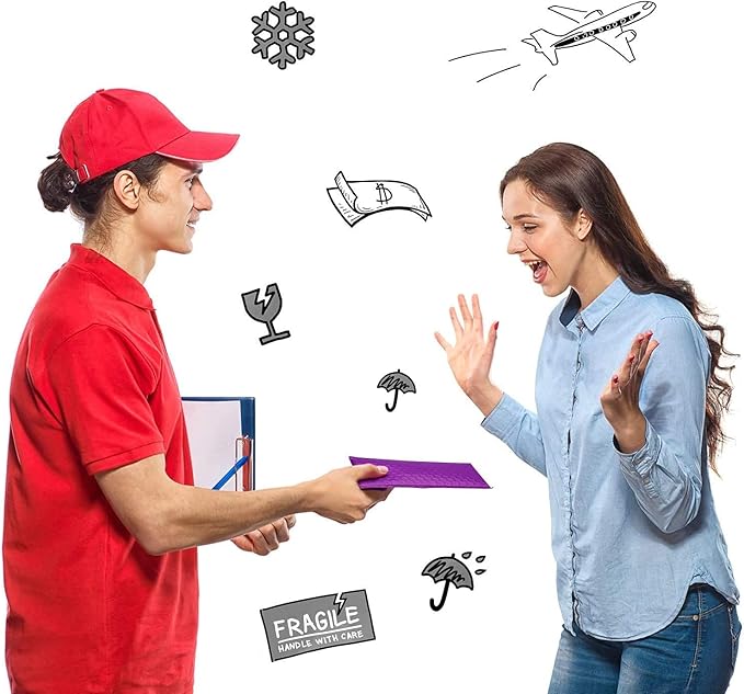 Metronic Bubble Mailers 6x10 Purple, Case of 600, Self-Seal Poly Padded Mailer Envelopes Packaging Bags, Bulk Package Packing Shipping Supplies for Small Business, Boutique, Jewelry, Lip Gloss