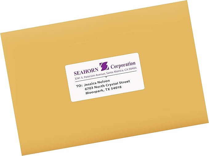 Avery Printable Shipping Labels, Sure Feed Technology, 2" x 4" Customizable Stickers, White, 2,500 Blank Mailing Labels, Great for Mailing, Shipping, and More (95945)