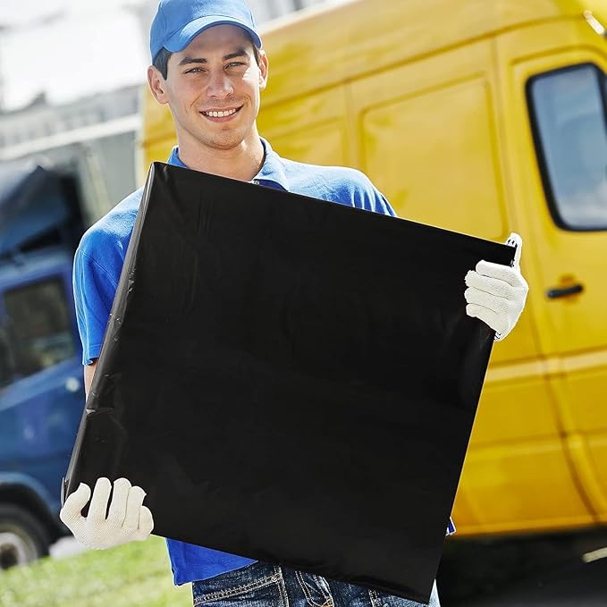 Metronic Poly Mailers 24x24 900 Pcs Black, Large Shipping Bags for Clothing Packaging Bags Strong Self Seal Adhesive Shipping Envelopes for Small Business Tear-resistant Mailing Bags Mailing Envelopes