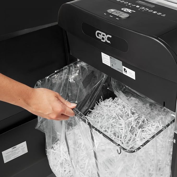 GBC Swingline Shredder Bags, 6-8 Gallon, Plastic, For 60X/80X/100X/200X/100M, 100/Box (1765016)