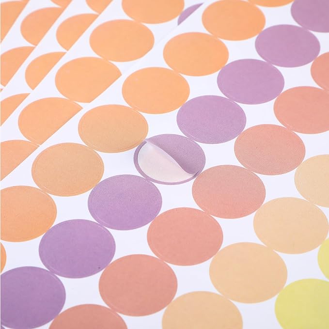 2800 Pcs Colored Dot Stickers 3/4 Inch Round Color Coding Labels, Garage Sale Stickers Circle Price Tags Blank Removable Polka Label for Office Classroom Student Toddlers(Green Series)