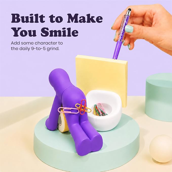 The Butt Tape Dispenser – Funny Gifts for Men – Weird Stuff, Desk Accessories for Men - Novelty, Fun Office Supplies Gag Gifts for Men - Teacher Gifts Boss Gifts for Men - Going Away Gift for Coworker