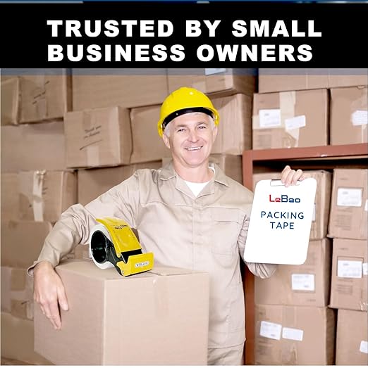 Heavy Duty Packing Tape with Dispenser, 36 Rolls x 1.88 in. x 60 yds. x 2.7 MiL, Strong Hold HD Clear Packaging Tape Secure Sealing for Cardboard, Bubble Wrap, Shipping Supplies, Total 2160 yds.