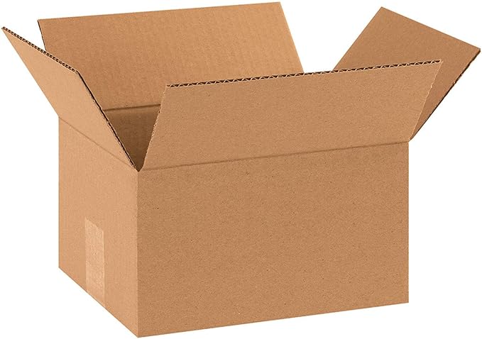 The Packaging Wholesalers 10 x 8 x 6 Inches Shipping Boxes, 25-Count (BS100806)