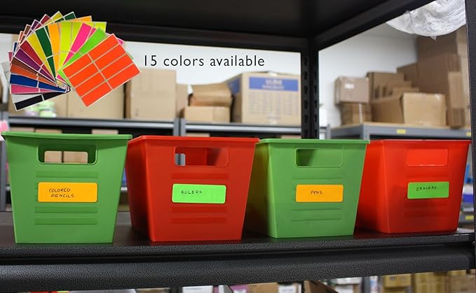 Royal Green Writable Rectangular Labels, 1 x 3 inch, Metallic Gold Colored Stickers for Labeling - 120 Pack