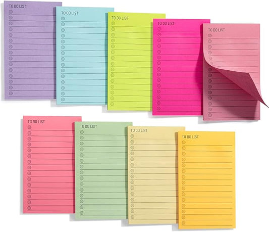 Mr. Pen- to Do List Sticky Notes, 3"x5", 360 Sheets, Assorted Colors, to Do List Notepad, Lined Sticky Notes, Stocky Notes for Bible Journaling