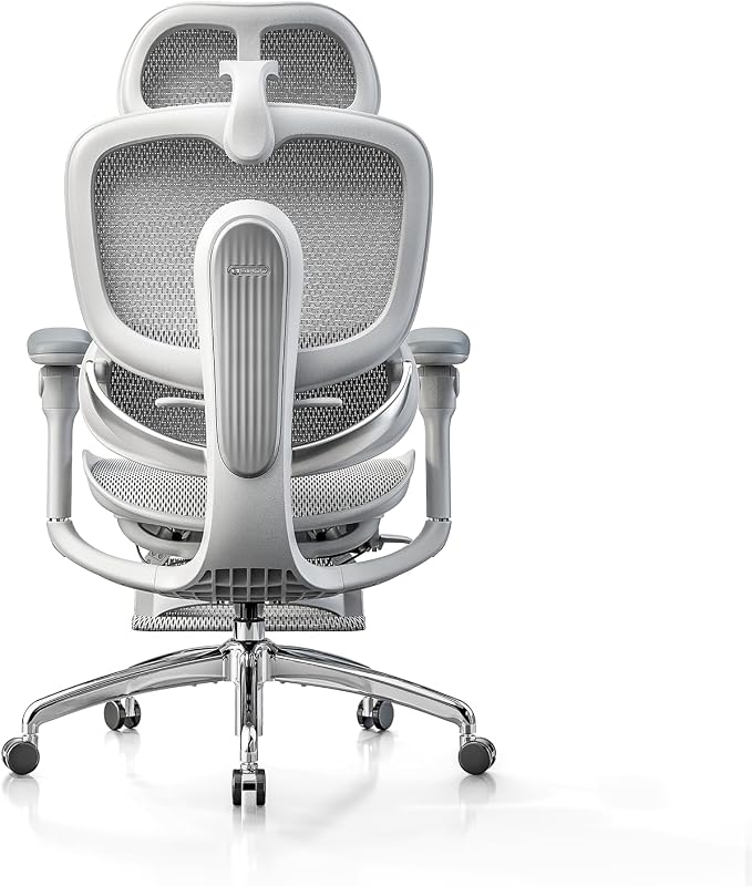 SIHOO Doro C300 Pro V2 Ergonomic Office Chair with Footrest, 2 Packs, Grey | Full-Body Adaptive Support, 8D Armrests & Breathable Mesh, Comfy High Back Computer Desk Chair for Long Hours, 135° Recline