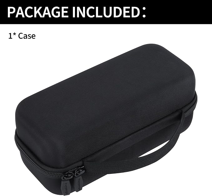 Storage Case Compatible with DYMO LetraTag 100H / 100H Plus Handheld Label Maker for Office or Home (Black)